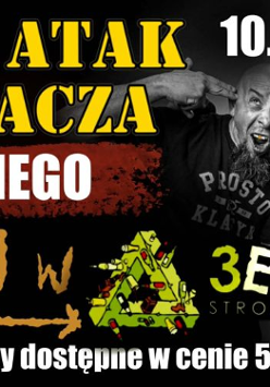 Zdjęcie czterech mężczyzn w średnim wieku. Pozują do zdjęcia ze śmiesznymi grymasami.