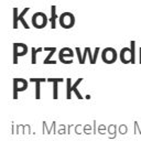 Napis: Koło Przewodników PTTK. im. Marcelego Mottego
