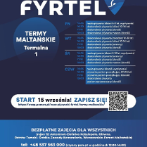 Na plakacie widać harmonogram zajęć oraz QR Code odsyłający do formularza zapisowego na zajęcia. Ponadto widoczne są dane kontaktowe, logo projektu oraz informacja do kogo skierowane są zajęcia.