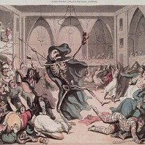 Komnata w zamknu, w środku śmierć, wokół przerażeni ludzie