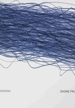 Obraz Jarosława Kozłowskiego o nazwie "Niebieskie linie, 1989/2018".