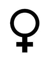 symbol płci żeńskiej