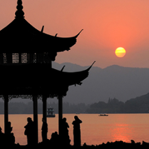 panorama - zachód słońca