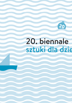 plakat - stateczek na falach, boja z napisem 20