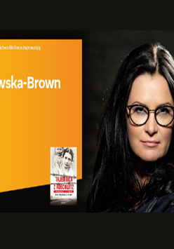 Plakat wydarzenia ze zdjęciem pisarki