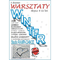 Plakat wydarzenia: serce narysowane na śniegu.