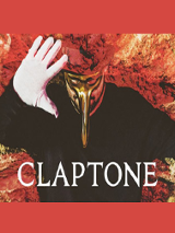 Plakat wydarzenia ze zdjęciem artysty w masce