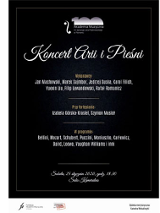 Plakat wydarzenia: na czarnym tle białe napisy.