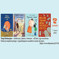 Okładki książek Ulfa Starka, czarne napisy na jasnoniebieskim tle