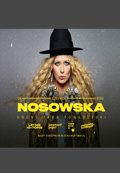 Plakat wydarzenia ze zdjęciem Nosowskiej