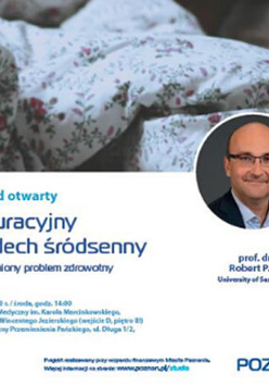 Plakat: Obturacyjny bezdech śródsenny.