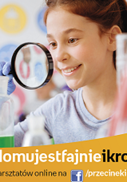 Dziewczynka z lupą, na dole nazwa cyklu