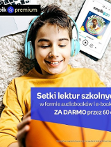 Plakat ze zdjecem chłopca ze słuchawkami na uszach