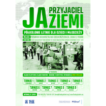 Na górze i na dole zielone litery na białym tle. Na srodku zdjęcia.