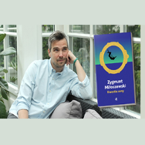 Plakat wydarzenia ze zdjęciem pisarza