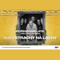 Plakat ze zdjęciem członków zespołu i informacjami o wydarzeniu