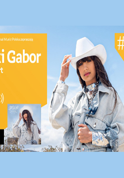 Plakat z informacjami o wydarzeniu, ze zdjęciem Viki Gabor