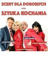 Na plakacie cztery osoby, dwie pary, przytulające się do siebie.