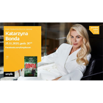 Katarzyna Bonda na fotelu.