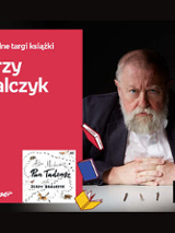 Plakat wydarzenia ze zdjęciem prof. Bralczyka.