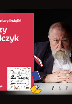 Plakat wydarzenia ze zdjęciem prof. Bralczyka.