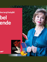 Plakat wydarzenia ze zdjęciem pisarki.