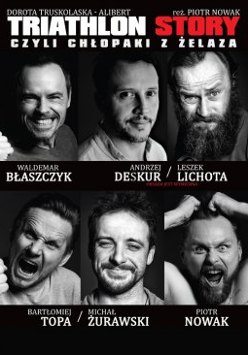 Na zdjęciu twarze sześciu aktorów grających w przedstawieniu.