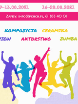 Kolorowe cienie tańczącej młodzieży.