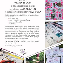 Informacje z plakatu zawarte w artykule.Po prawej i na dole plansze i zdjęcia z zajęć.