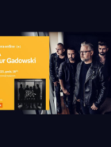 Plakat wydarzenia ze zdjęciem członków zespołu.