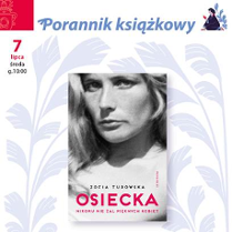 Okładka książki- czarno-białe zdjęcie Agnieszki Osieckiej.