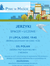 Na górze bloki symbolizujące miasto. Pod spodem informacje o wydarzeniu.