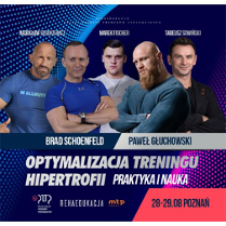 Wykładowcy - 5 mężczyzn, na dole tytuł i data wydarzenia.