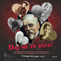 plakat wydarzenia przedstawiający Henryka Sienkiewicza