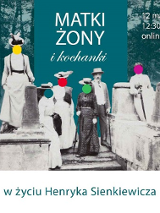 plakat wydarzenia przedstawiający elegancko ubranych ludzi stojących na schodach