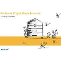 Ul - wokół niego kwiatki i pszczoły."Dziedziniec Urzędu Miasta Poznania, 21.05.2022/12:00 - 16:00"