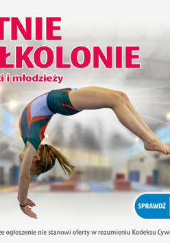 Dziewczynka wykonuje akrobacje.