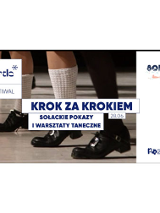 Tańczące nogi do kolan."Fyrtle* festiwal. Krok za krokiem Sołackie pokazy taneczne."