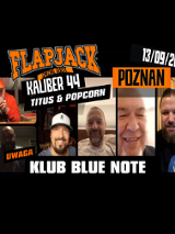 Plakat ze zdjęciem członków zespołu i informacjami o wydarzeniu.