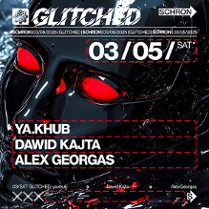 Czarna maska z czerwonymi oczami na ciemnym tle. Białe napisy informujące o wydarzeniu.