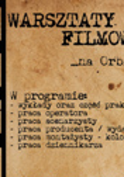 plakat - motyw kliszy filmowej