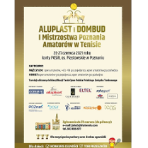 Plakat I Otwarte Mistrzostwa Poznania w tenisie