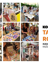 Po prawej zdjęcia z wcześnieszych edycji tagrowiska, a po lewej napisy informujące.