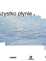zdjęcie lekko falującej wody w prostokącie na białym tle. Dookoła wodnego prostokątu loga i informacje o wydarzeniu.