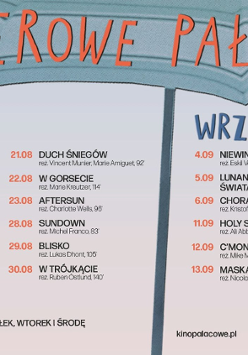 Gong na pisaku a po prawej część informacyjna plakatu.