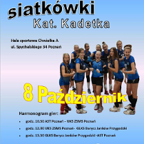 Plakat turnieju siatkówki juniorek młodszych