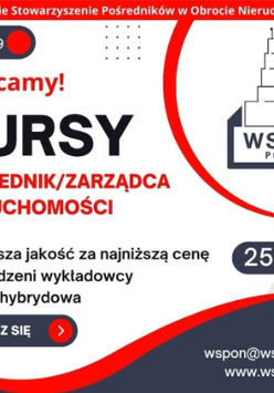 Czarne, białe i czerwone napisy. Tytuł kursu oraz zalety firmy: najlepsza jakość za najniższą cenę, sprawdzeni wykładowcy i nauka hybrydowa. Logo organizatora, numer kontaktowy. Przycisk zapisz się.