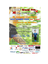 Plakat XI Biegu Przełajowego "KAPI" Grand Prix