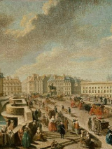 Rycina dawnego Paryża.