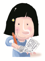 rysunek - postać kobiety